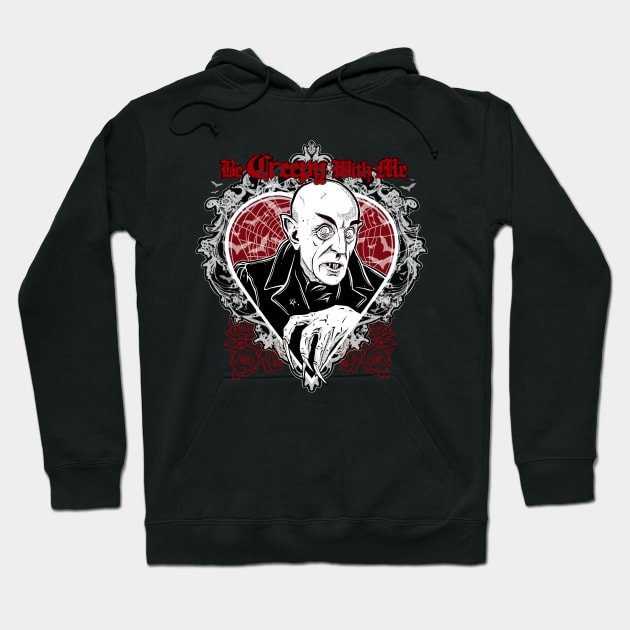 Be Creepy With Me - Be My Valentine, Love, Dark Romance, Vampire Love Valentine Card sticker Hoodie by SSINAMOON COVEN